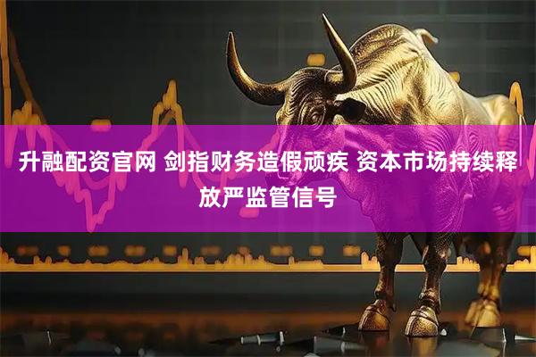 升融配资官网 剑指财务造假顽疾 资本市场持续释放严监管信号